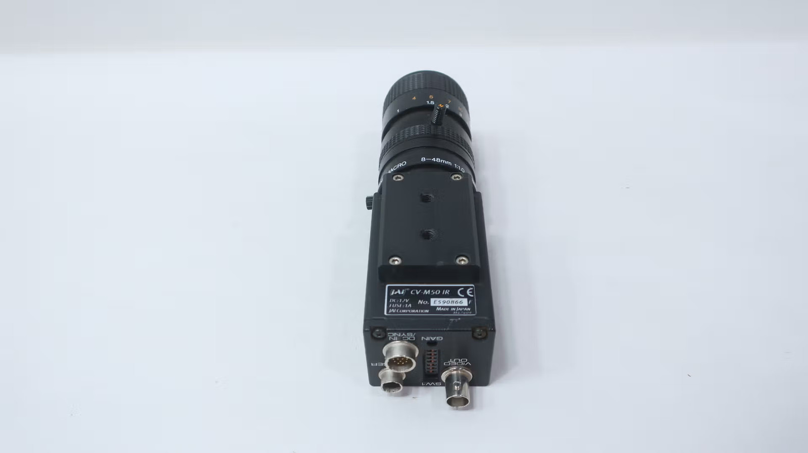 Jai CV-M50 IR Monochrome Camera W/ Canon Ph6x8 Marco Lens 12v-dc
