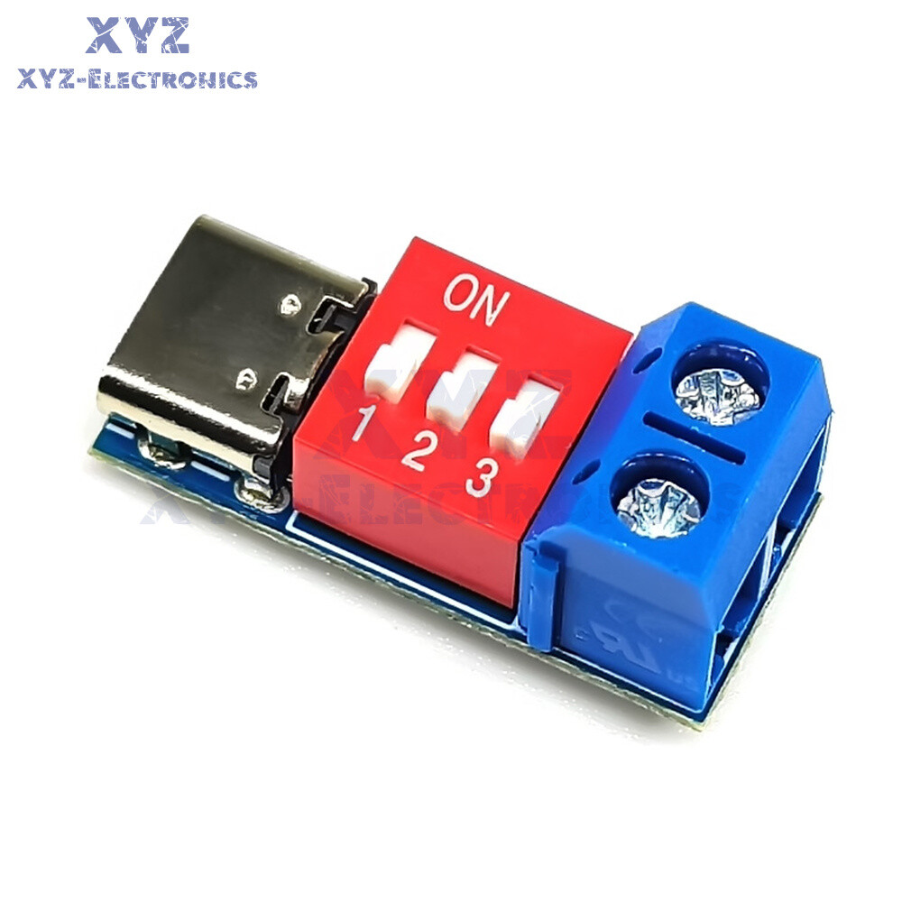 PD/QC Decoy Fast Charging Trigger Module Adjustable Voltage 5V9V12V20V Type-C