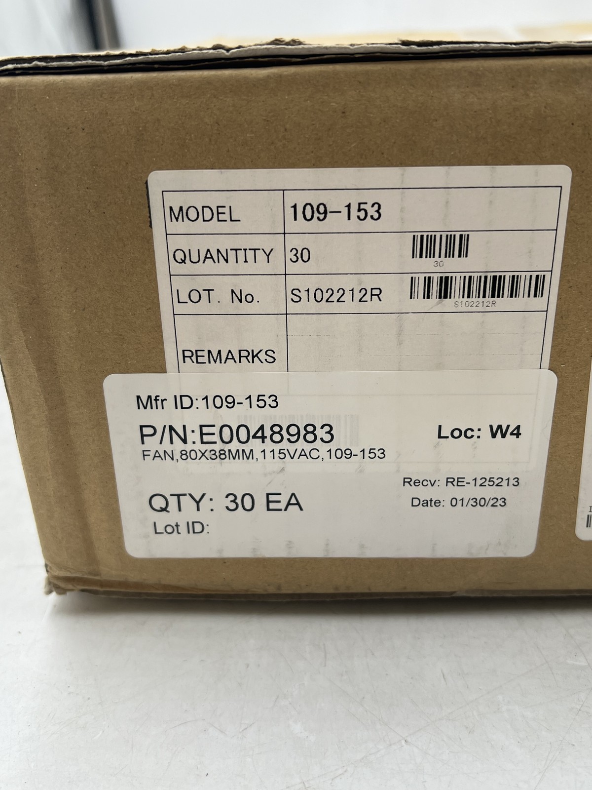 Lot of 30 Sanyo Denki San Ace 109-153 Cooling Fan 115V 50/60Hz Free Shipping