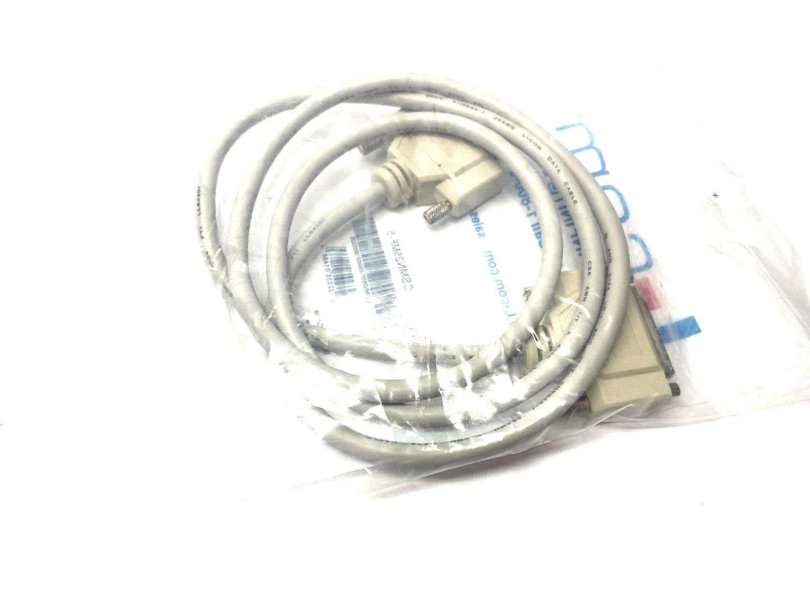 L-Com CSMN25MF-5 Deluxe D-Sub DB25 Male to Female Cordset 25-Pos