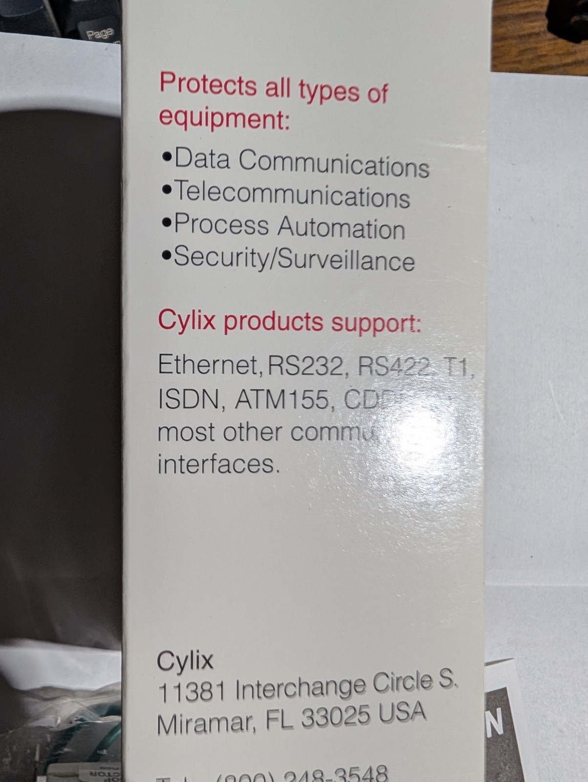 DB9-RS232 24014-00 CYLIX Surge Protector 18V 60AMP – FAST USA SHIPPING! #W35