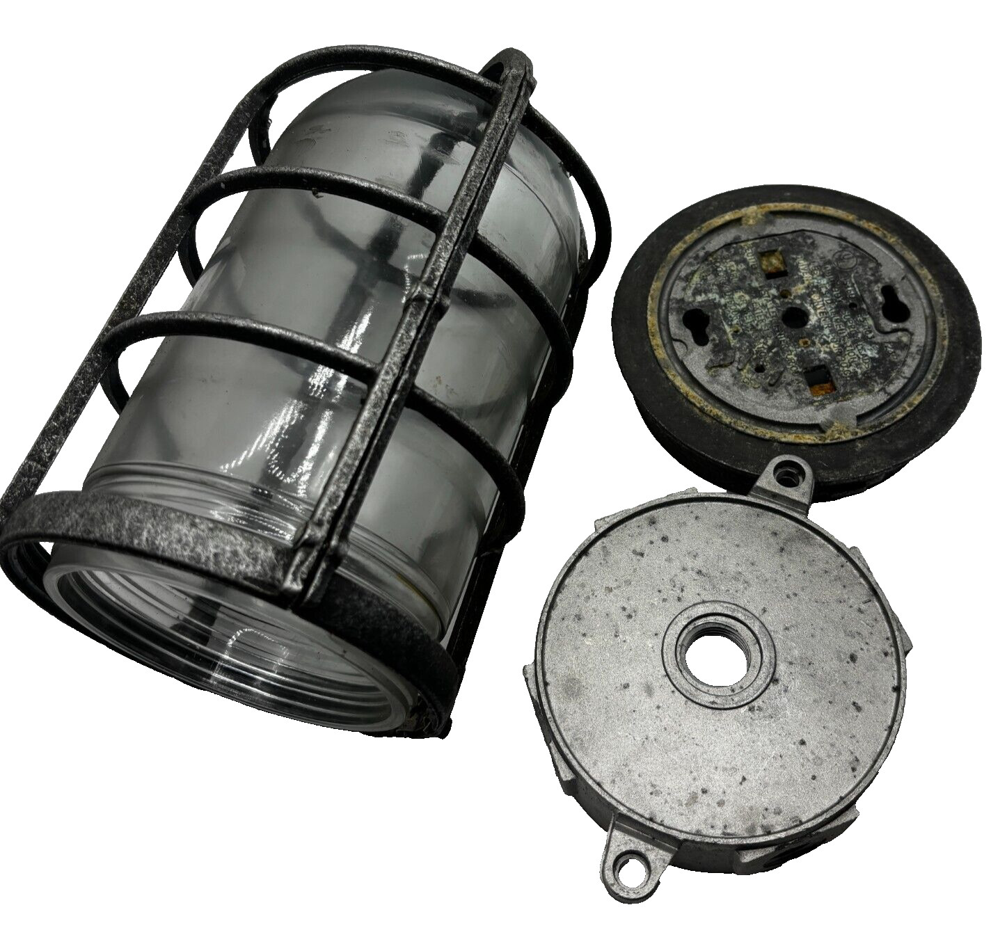 Stonco VCXL21GC Roughlyte 200W Ceiling Mount Light w/ Box Globe Cage USA ✅