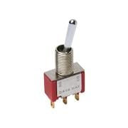1Pcs 7201P3CWAV2SE Toggle Switches ON None ON DPDT 5A 250VAC 28VDC
