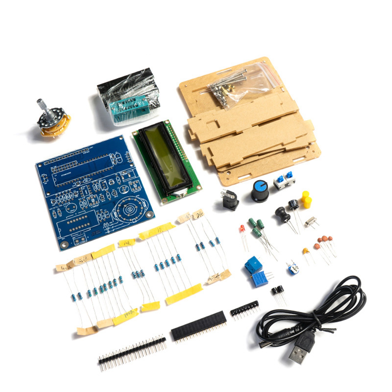 1 Set LCD Digital Display Inductance Capacitance Meter Frequency Tester DIY Kit