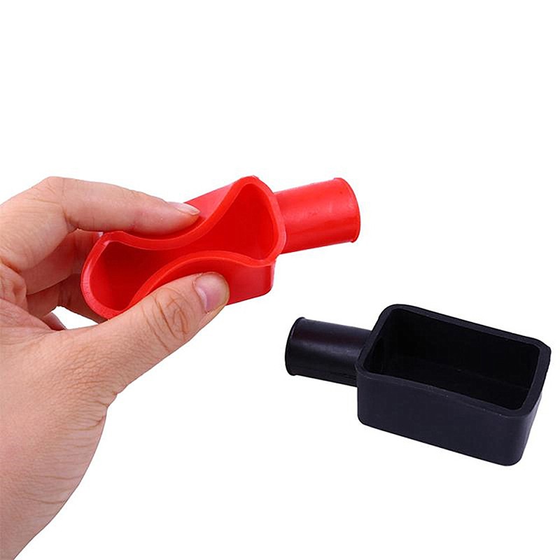 2 Pcs Universal Car Battery Terminal Cap Negative Positive Terminal Covers New