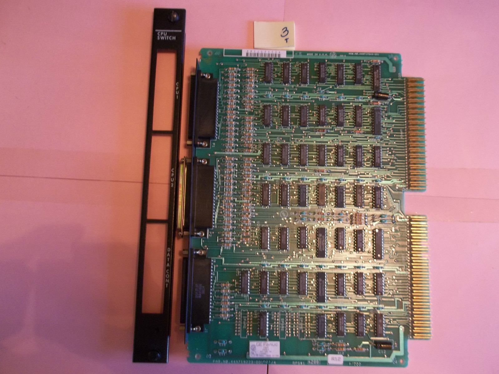 GE FANUC IC600 RB751K RPU CPU SW FAB NO 44A719223-001R04/4 W/ FACEPLATE (H4-1)