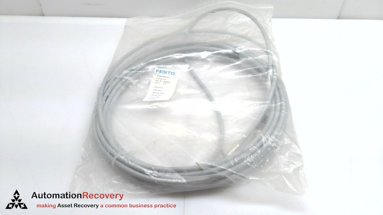FESTO NEBM-SM12G8-E-10-Q5-LE6, MOTOR CABLE, 1449604, NEW #301770