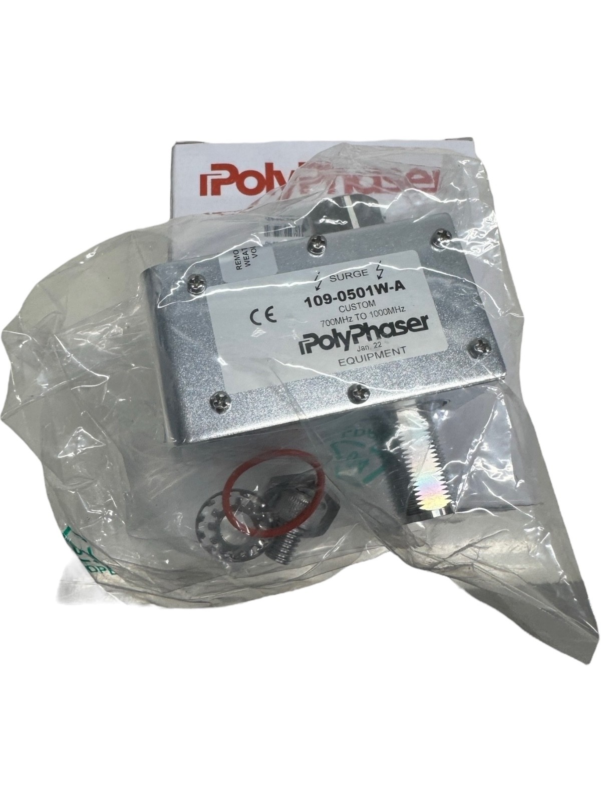 New PolyPhaser 109-0501W-A, Bulkhead Coaxial RF Surge Protector **SALE**