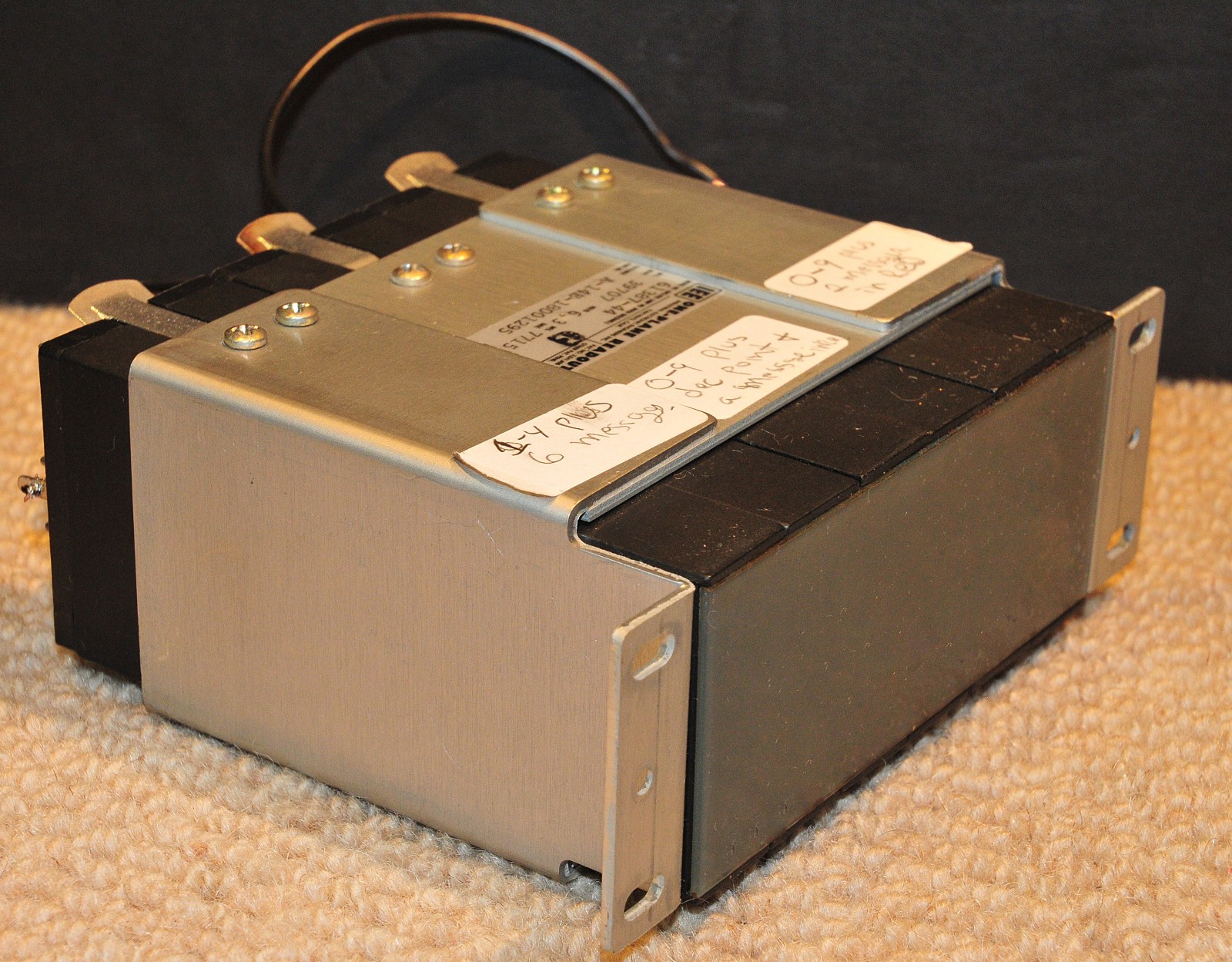 WORKING Vintage IEE One-Plane In Line Readout 3 Unit Module 61387-44 with Mount