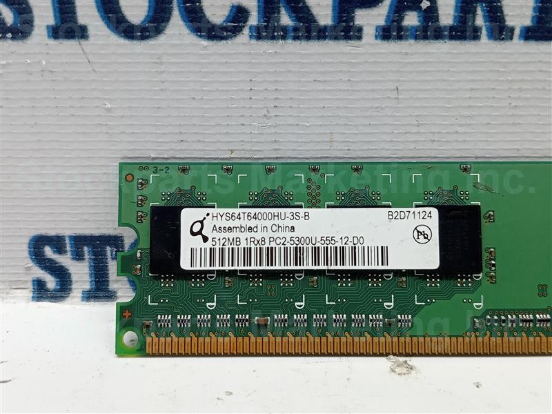 HYS64T64000HU-3S-B B2D71124 Memory RAM 512MB 30 Days Warranty Fast Shipping