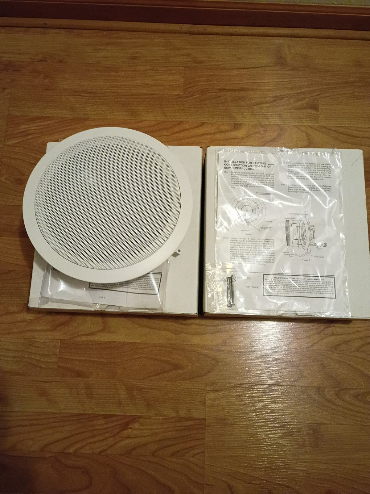 (2) PAIR OF NEW IN BOX M&S Premium 8 Inch Ceiling Mount Speakers