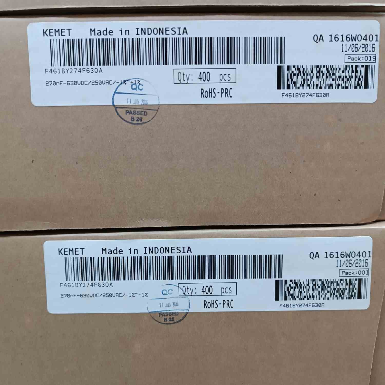 F461BY274F630A 0.27UF 630V 15mm 0.01 CAPACITOR (15 PCS)