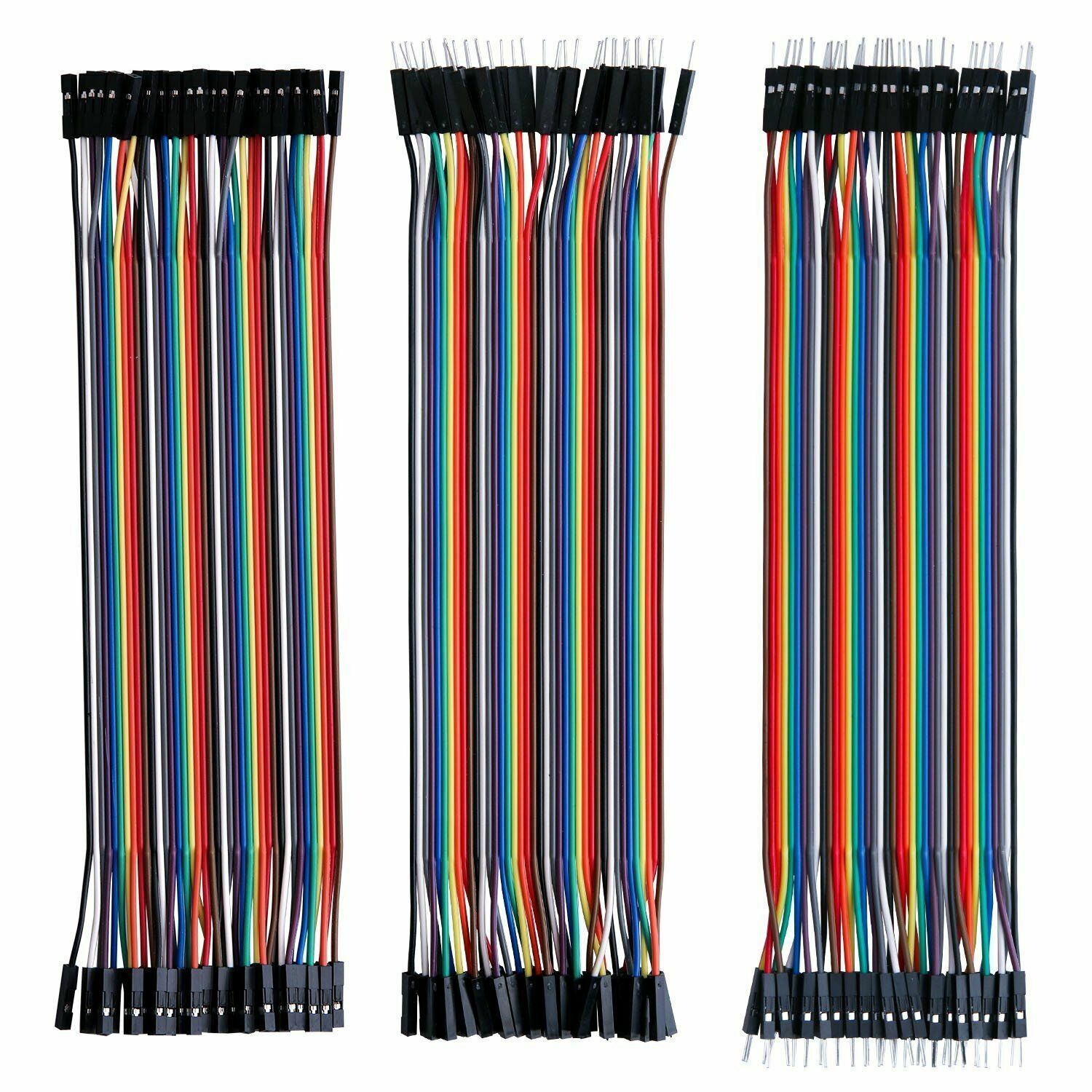 40 Dupont Jumper Cable Wire M-F M-M F-F Breadboard Cable Lead DIY HOBBY