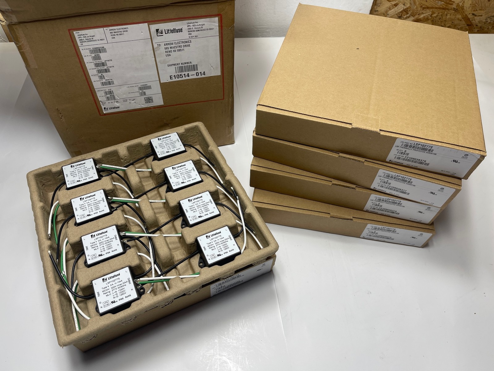 40x Lot Littelfuse LSP10277S Lighting Surge Protector 277V SCRW