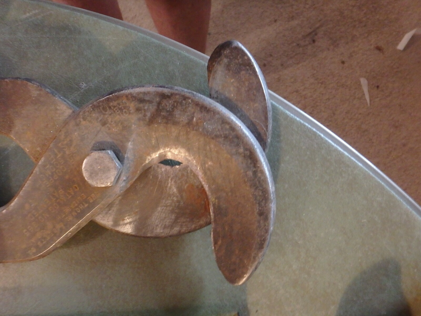 1F-vintage 24″ THOMAS BETTS # 365 aluminum/copper cutter-no steel