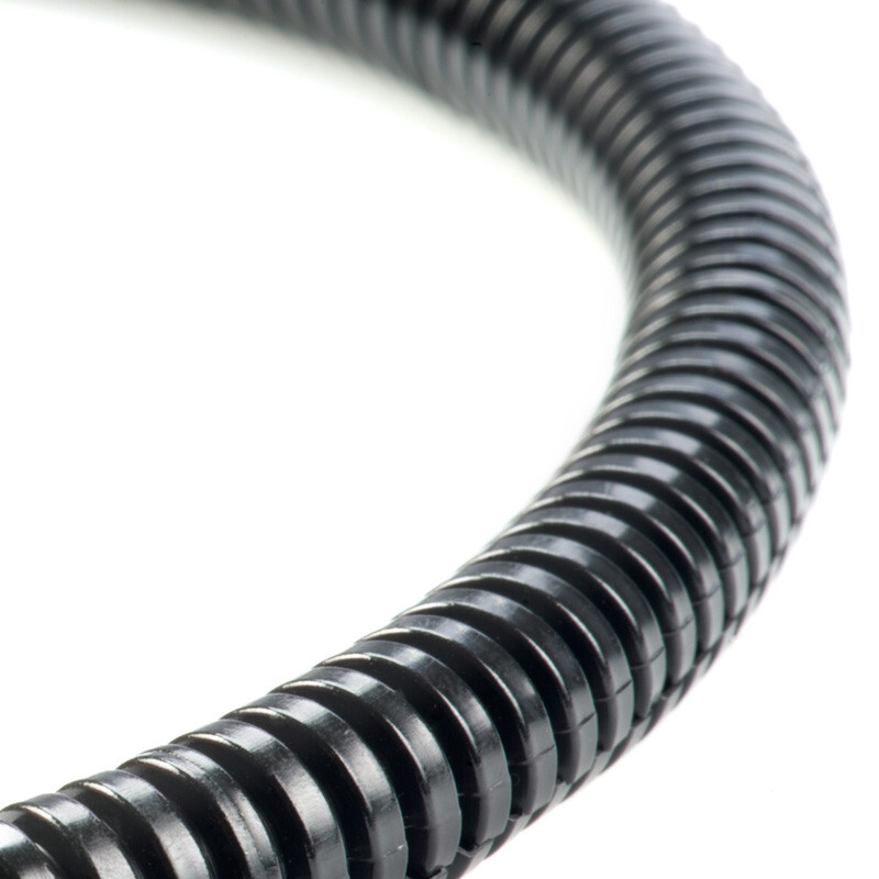 20 Ft 1/2″ Split Wire Loom Conduit Polyethylene Tubing Black Color Sleeve Tube