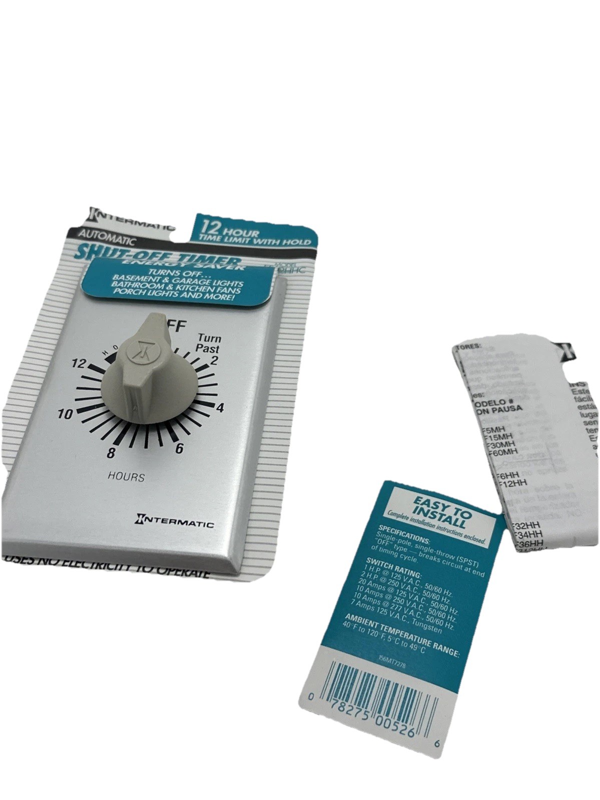 NEW INTERMATIC FF12HHC Automatic Shut Off Timer Switch Energy Saver