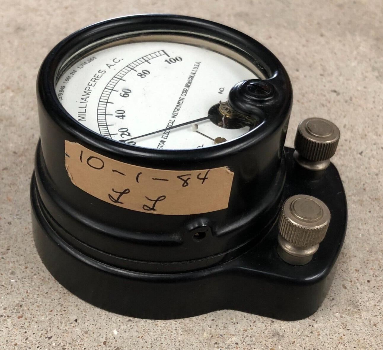 Weston Model 526 Laboratory AC Milliamperes mA Meter 0-100 VAC Steam Punk