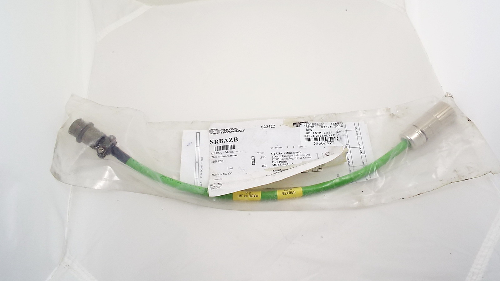 NIDEC SRBAZB CONVERSION CABLE DS MOTOR RESOLVER FEEDBACK CABLE TO FM MOTOR NEW