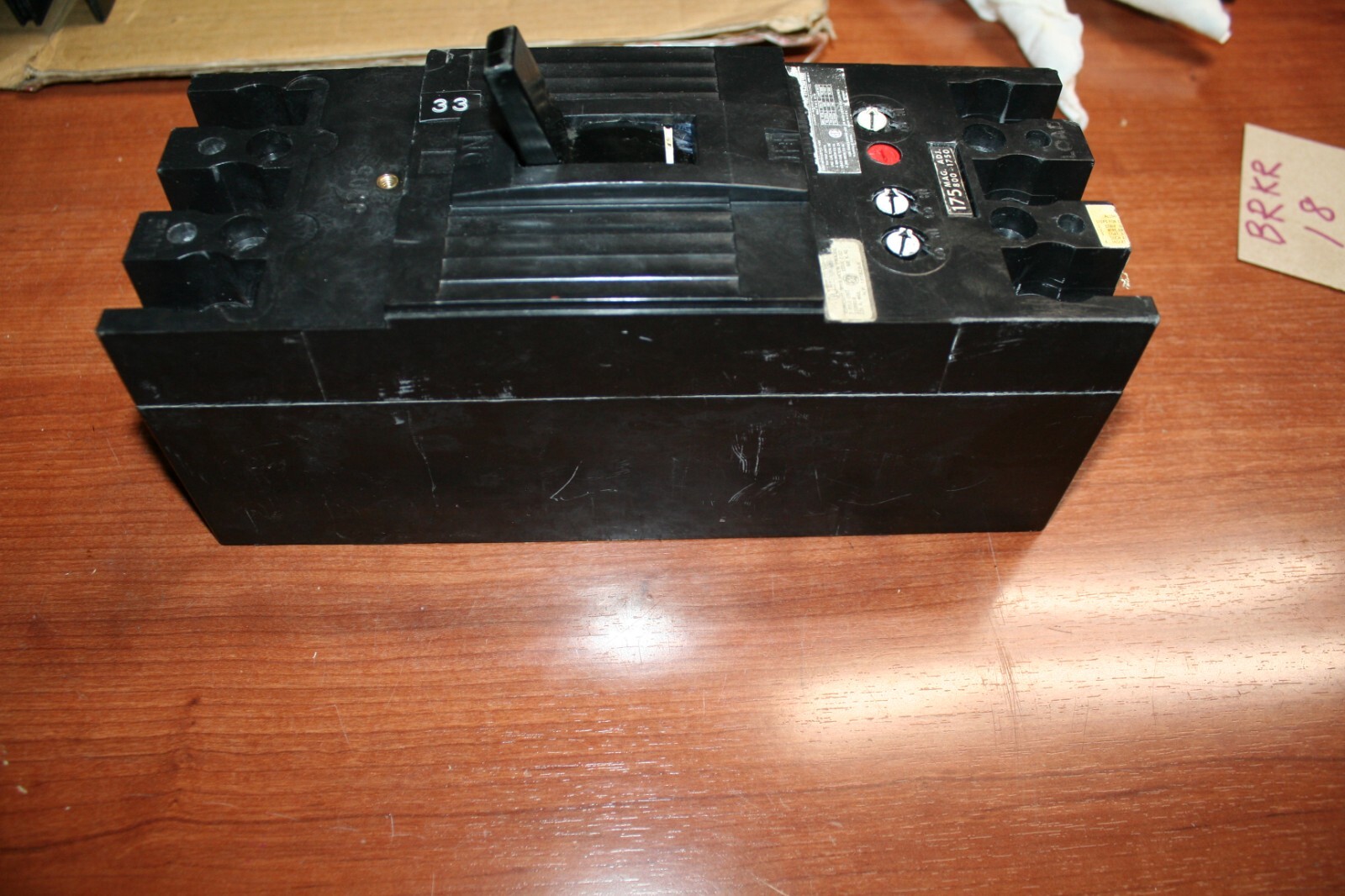 GE TFK236F000 Circuit Breaker 175A Trip 225A 600V Max Mag Adjustable 800-1750A
