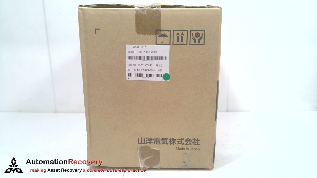 SANYO DENKI 50601-1412, KAWASAKI AC SERVO MOTOR, P80B22450LCPUB, NEW #323058