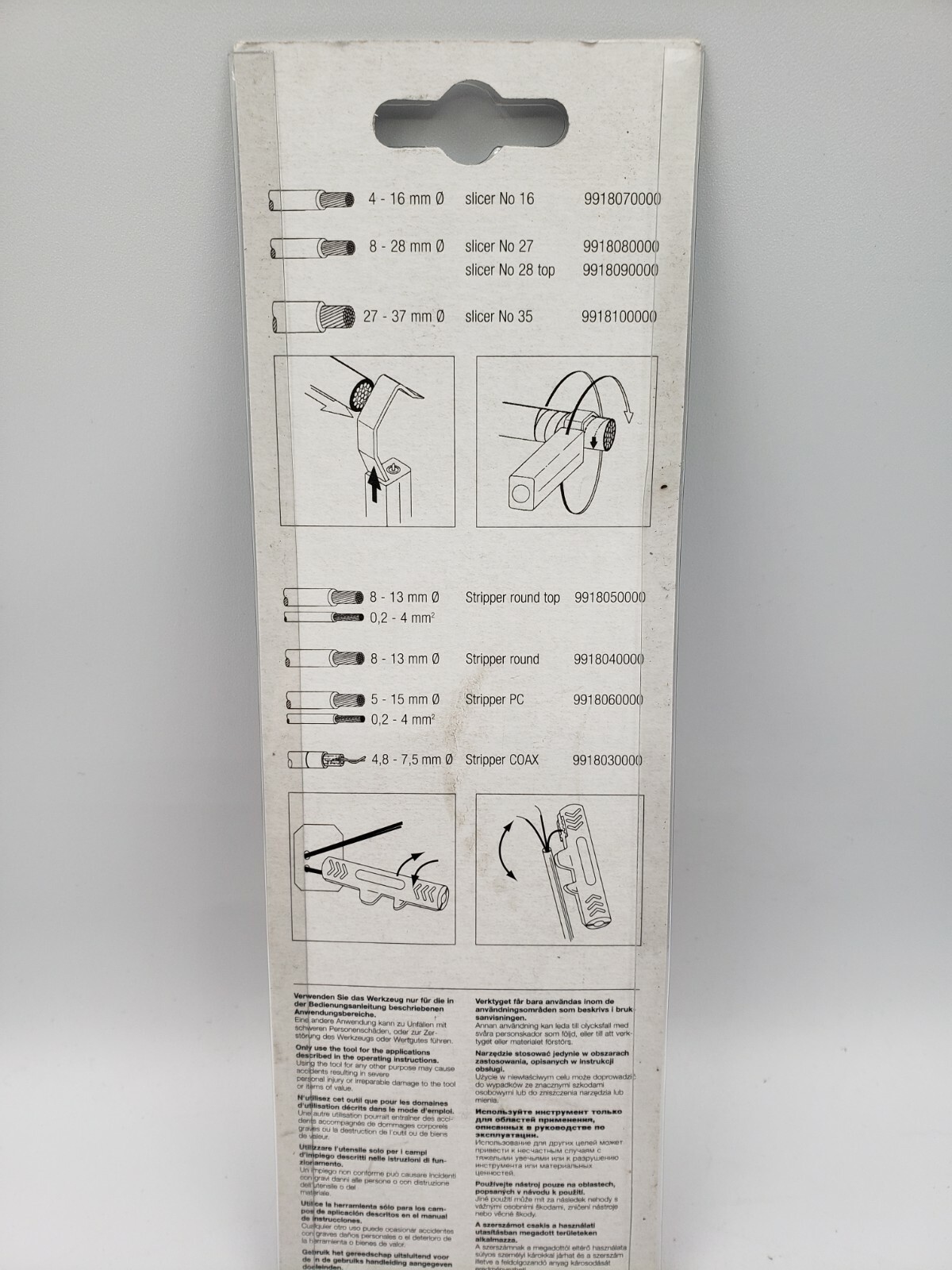 Weidmüller Stripper Round Top 9918050000. Wire Stripper
