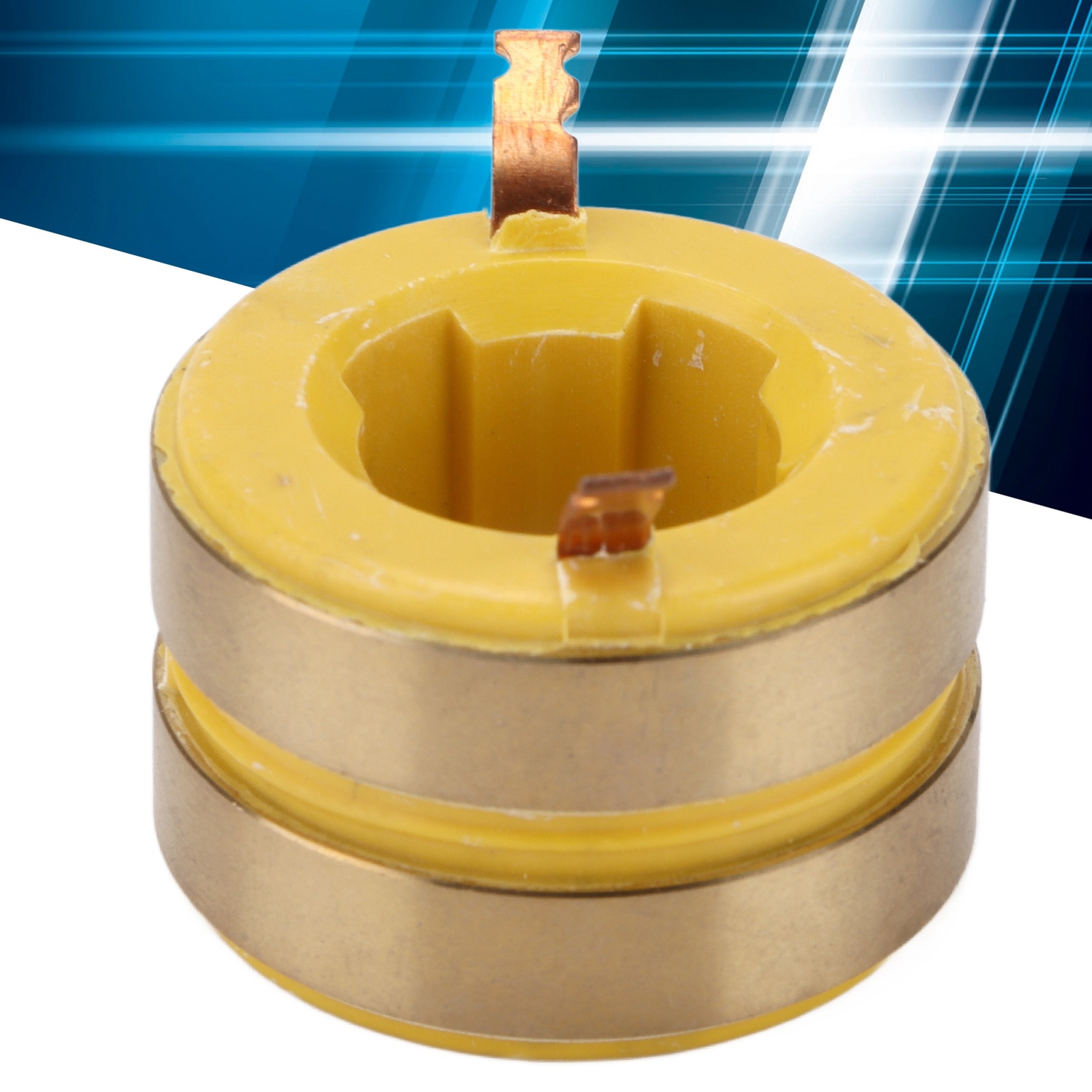 Slip Ring Brass Conductive Collector 2 Way 22mm ID 38mm OD For 168F Generators
