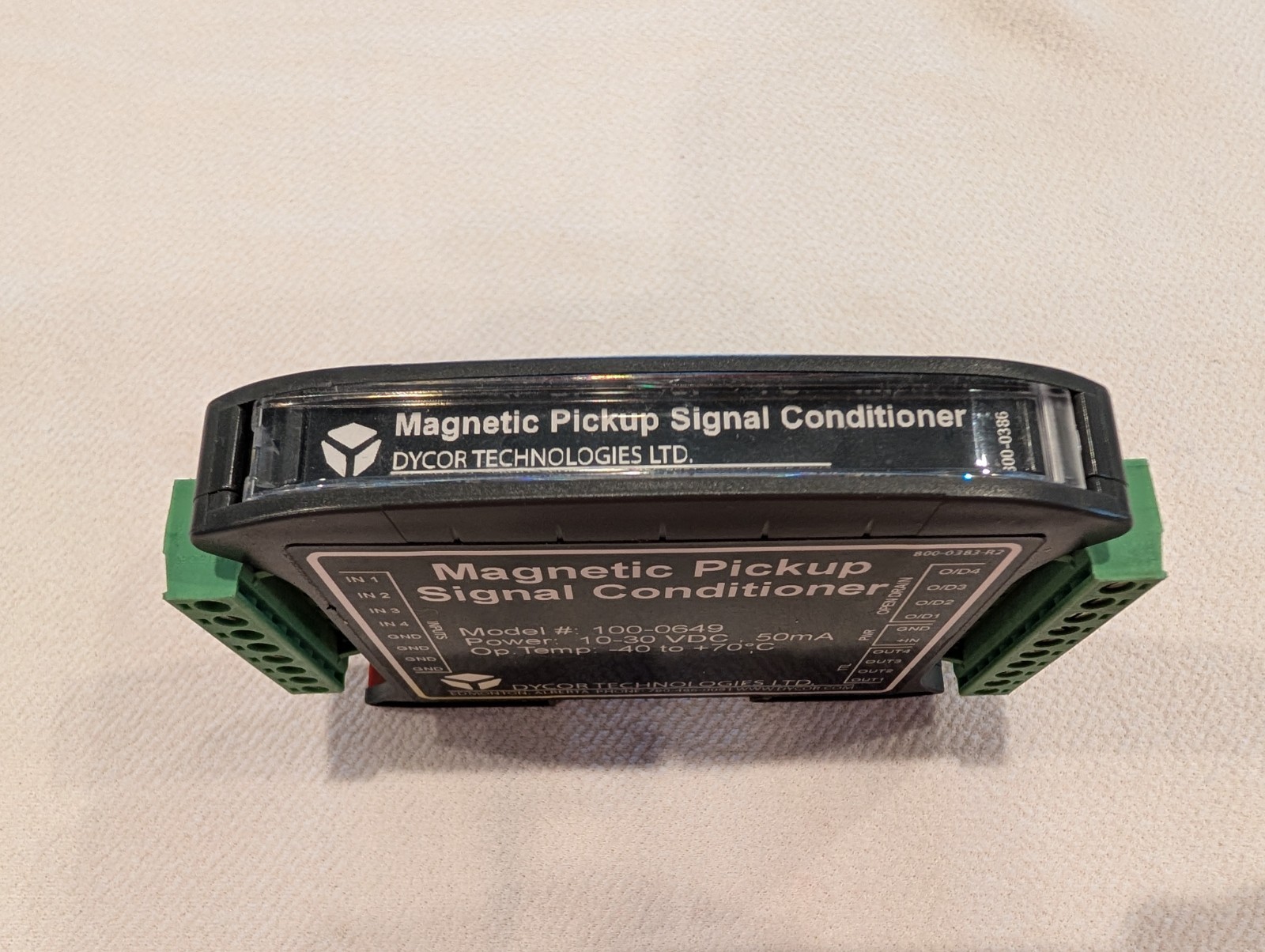 Dycor Magnetic Pickup Signal Conditioner 100-0649 10-30VDC 4 Channel DIN Rail
