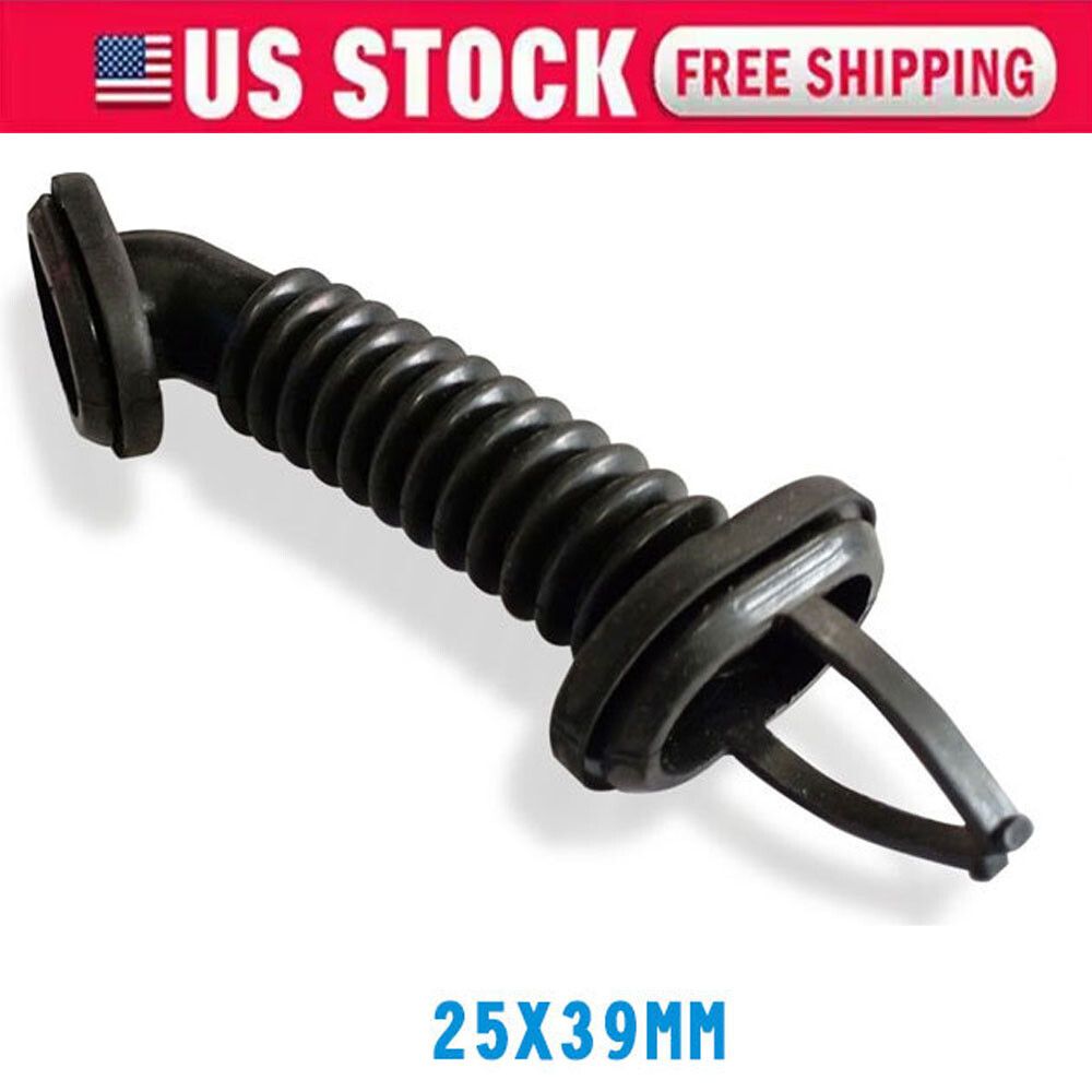 25mm x 39mm Car Harness Wiring Door Tube Rubber Sleeve Dust-proof Oval Black