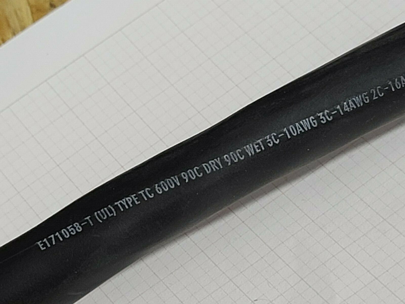 Teledyne Cable Solutions 10/3C+14/3CS+16/2C Overall Shielded Tray Cable TC /10ft