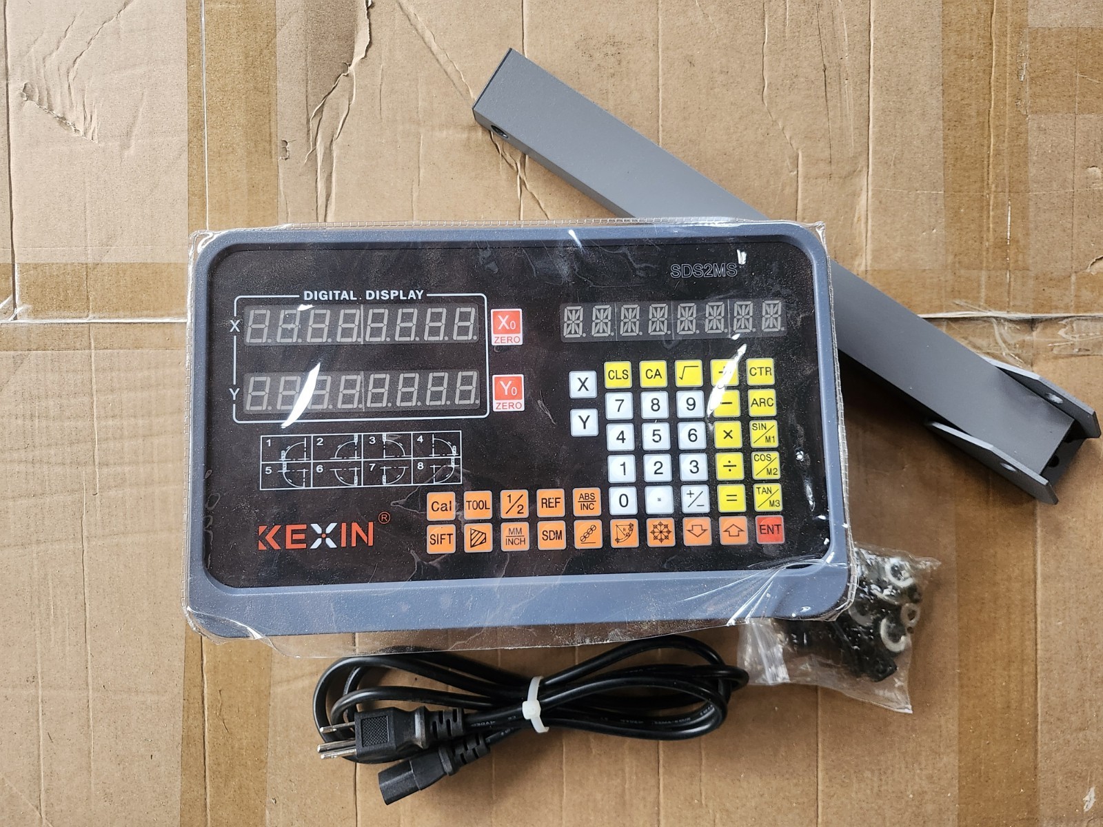 DRO 1um Linear Scale Digital Readout 2 Axis For Bridgeport Mill Lathe