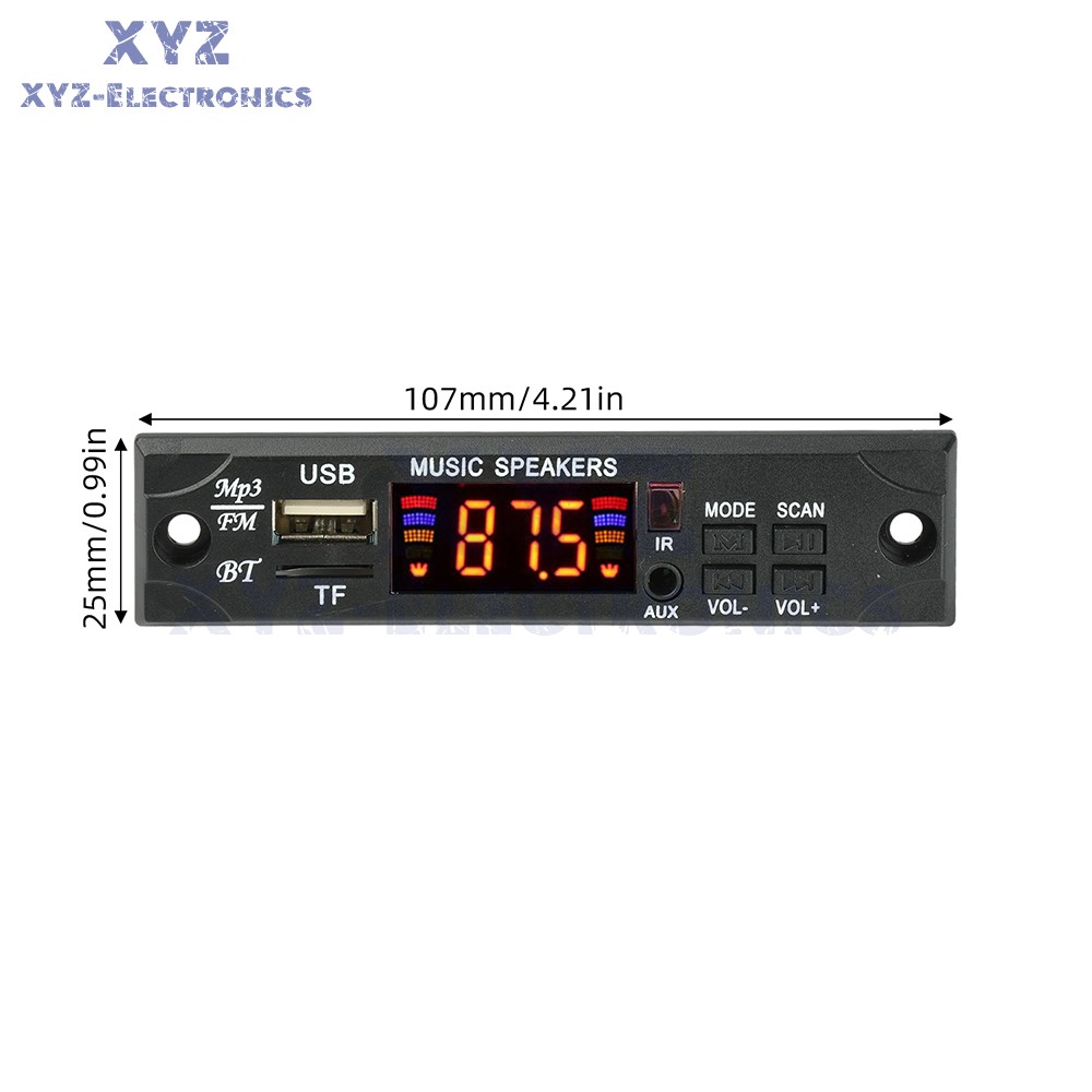 DC12V Bluetooth MP3 Lossless Decoding Board USB Playback Audio Decoder W/ Remote