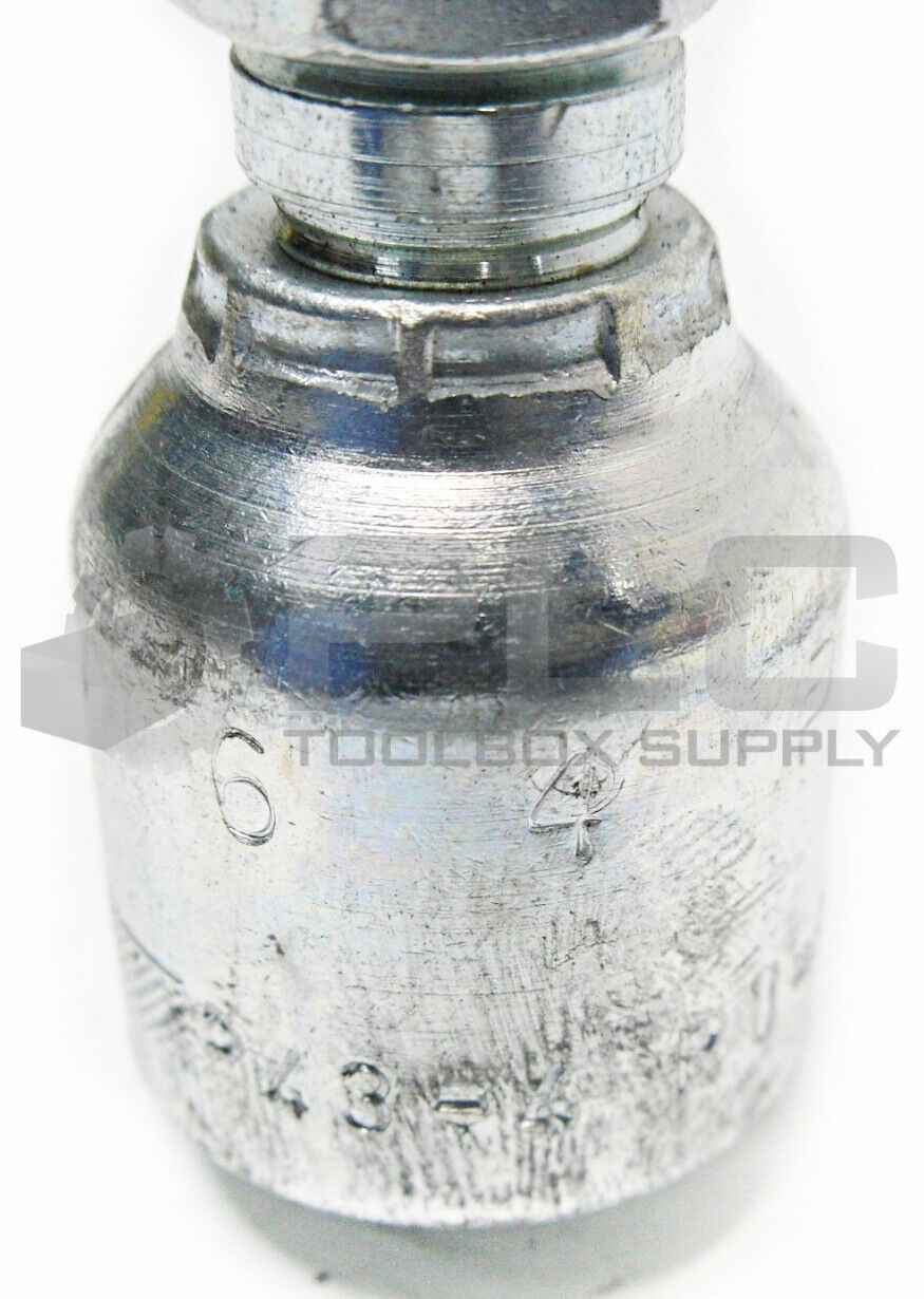 LOT OF 10 NEW PARKER 1C343-6-4 HYDRAULIC FITTING 1/4″ HOSE X L 6MM FEMALE