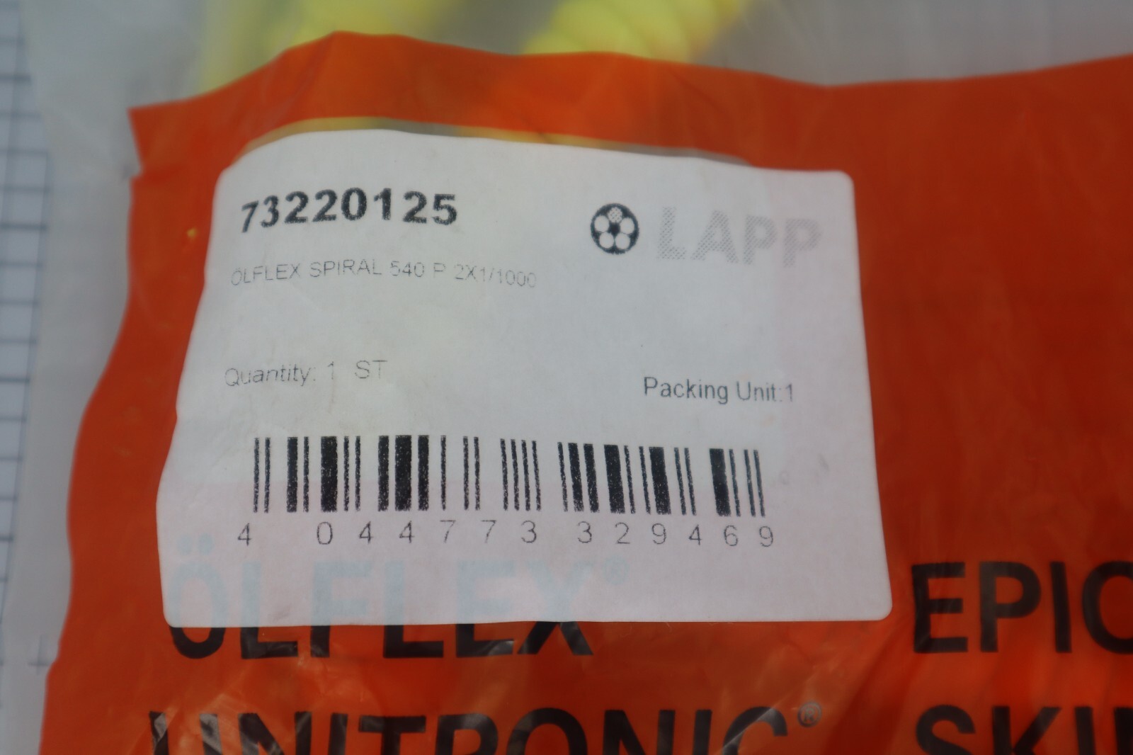 *New in Bag* Lapp ÖLFLEX SPIRAL 540 P ÖLFLEX SPIRAL 540 P – 73220125