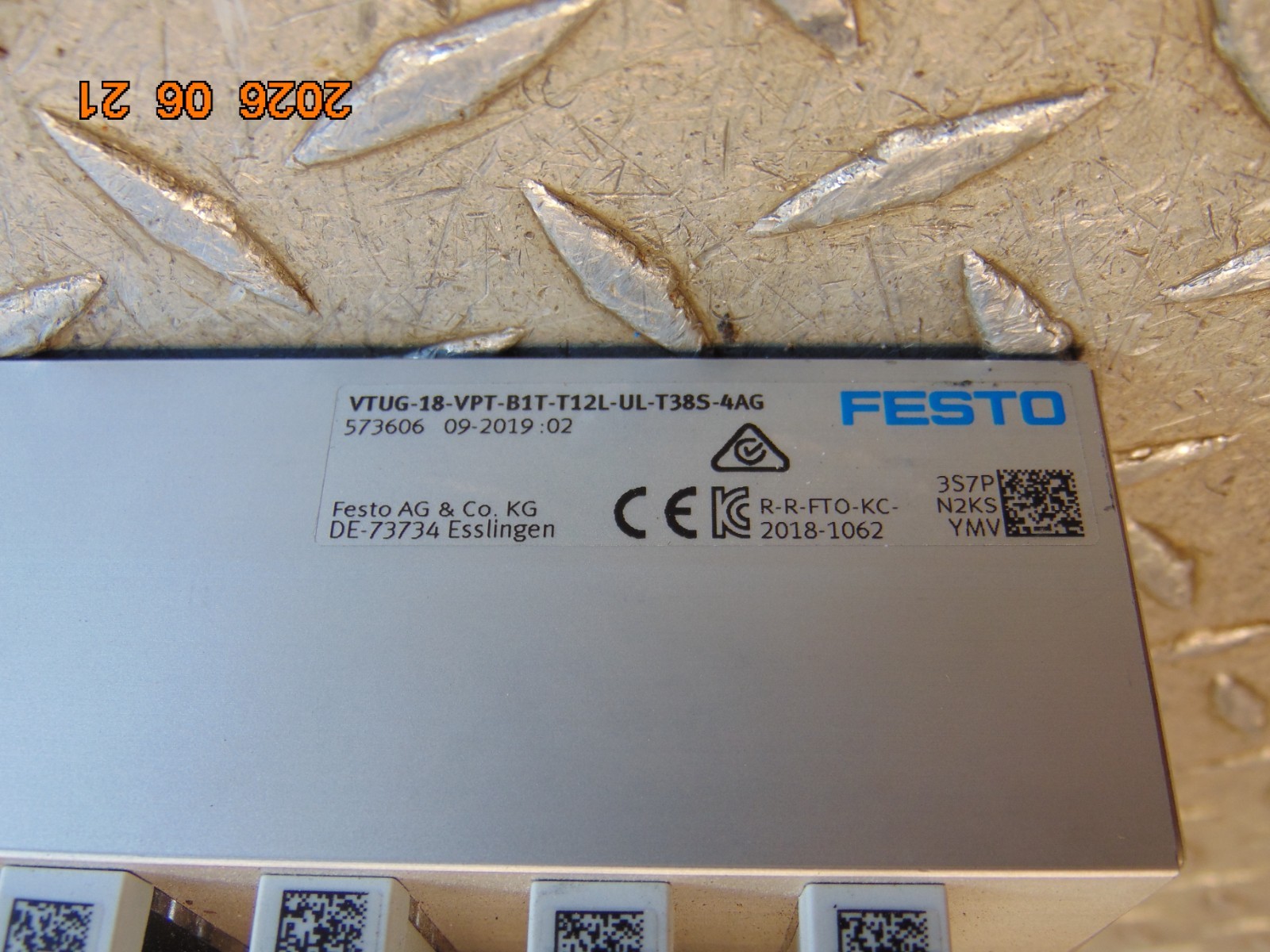FESTO VUVG-B18-M52-MZT-F-1T1L SOLENOID VALVE MANIFOLD ASSEMBLY CTEU-EP BUS NODE