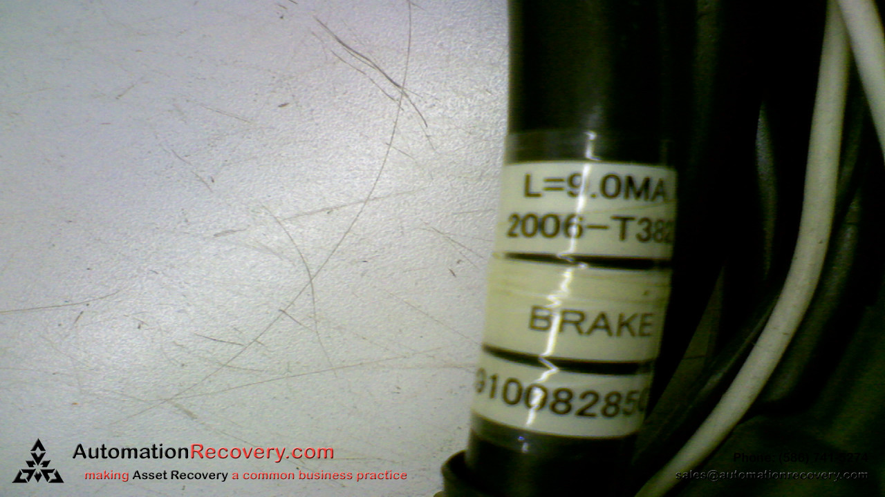 2006-T382 CORDSET 3 POLE 90 DEGREES CONNECTOR END DOUBLE ENDED 9M, NEW* #145838