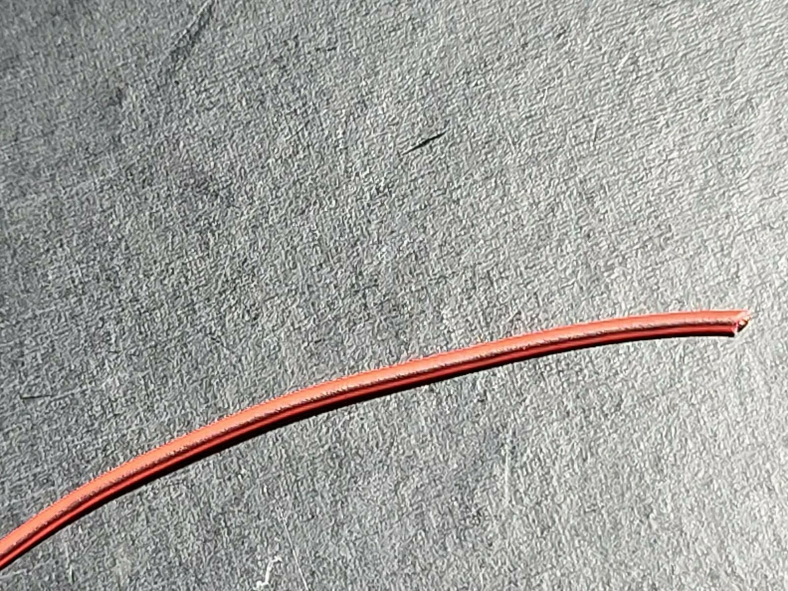 Southwire #20awg TXL SAE J1128 XLPE Automotive Lead Wire 125C Red w/ Black/100ft