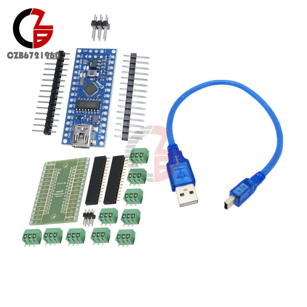 Nano V3.0 V1.0 ATmega168 CH340G mini USB Compatibile Kits Cable For Arduino NANO