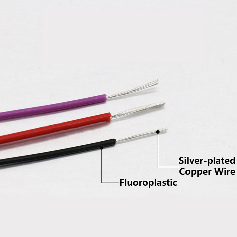 PTFE Cable Insulated Silver Plated Copper Wire Single Core Multi-strand 28/30AWG