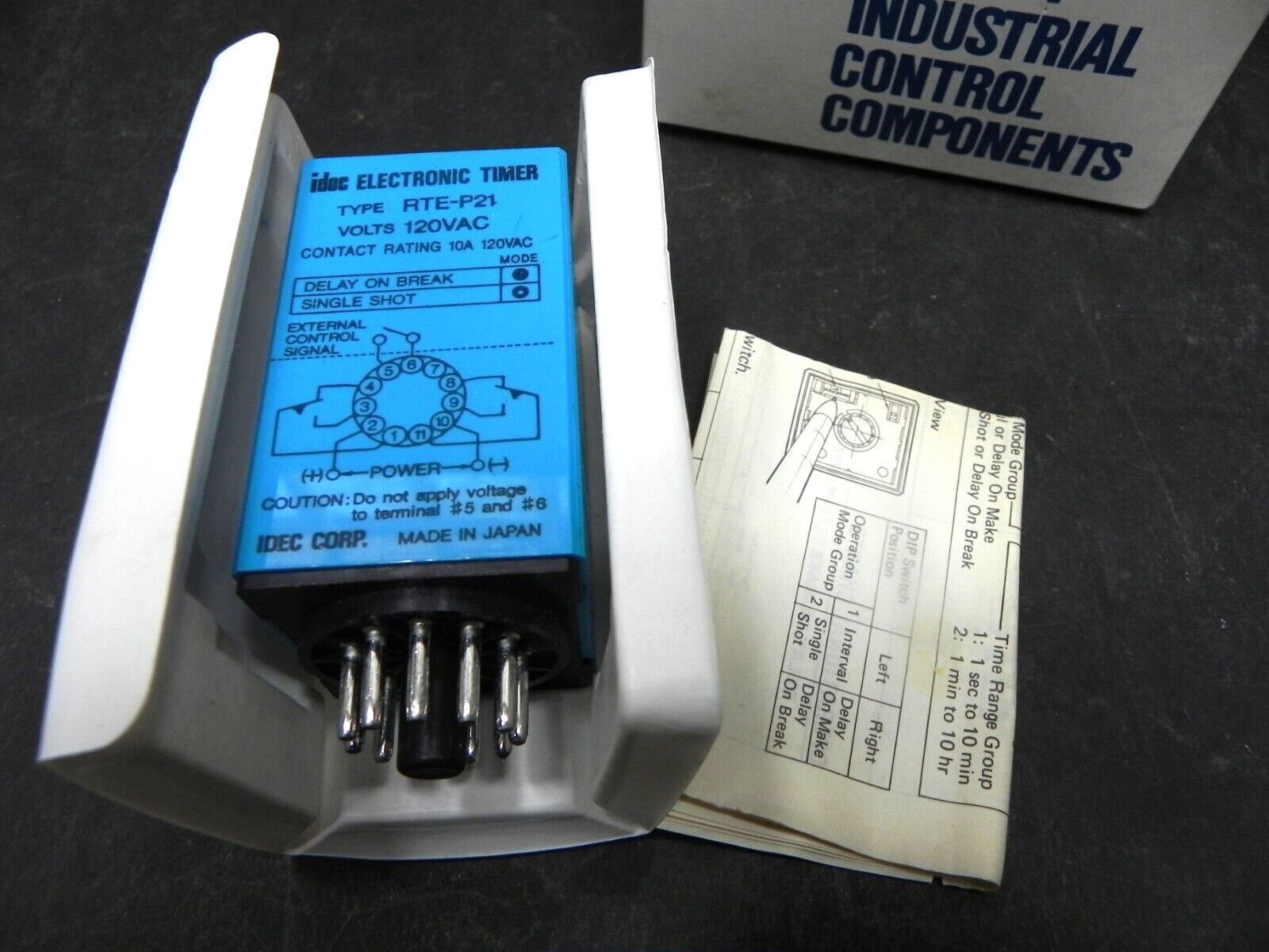 New Idec Electric Timer -RTE, 120 vac, 0-10 sec.