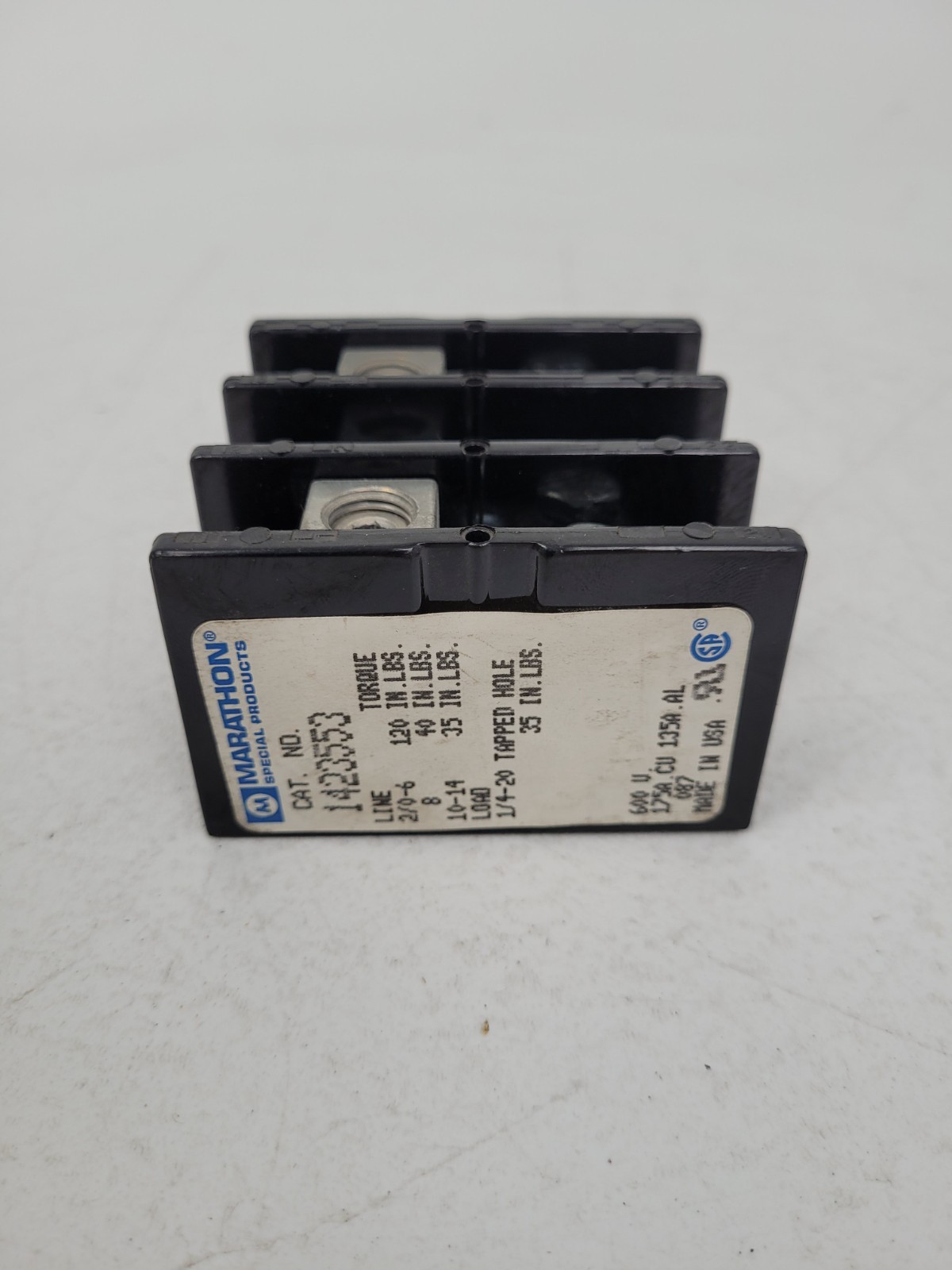 1423553 Marathon 175 Amp 600 Volt Power Distribution Block – Next Day Option