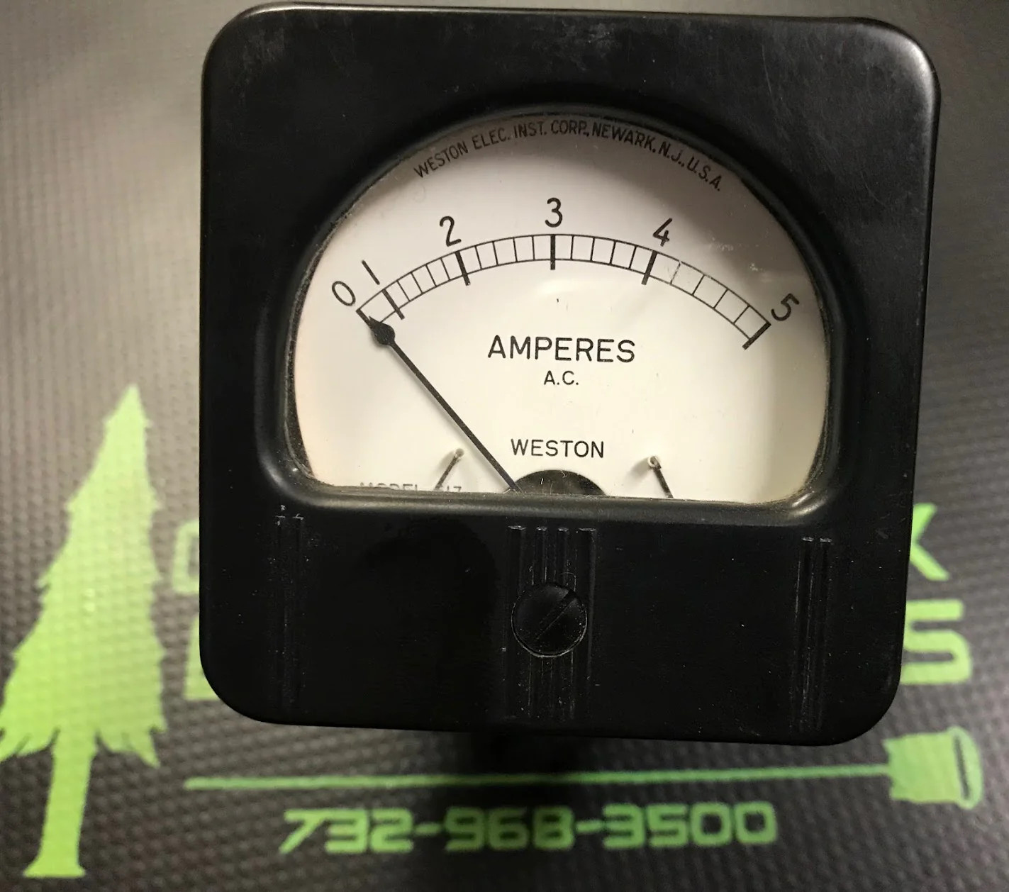 Model 617 – WESTON – Meter, 0-5A AC. 2 3/8″ x 2 3/8″
