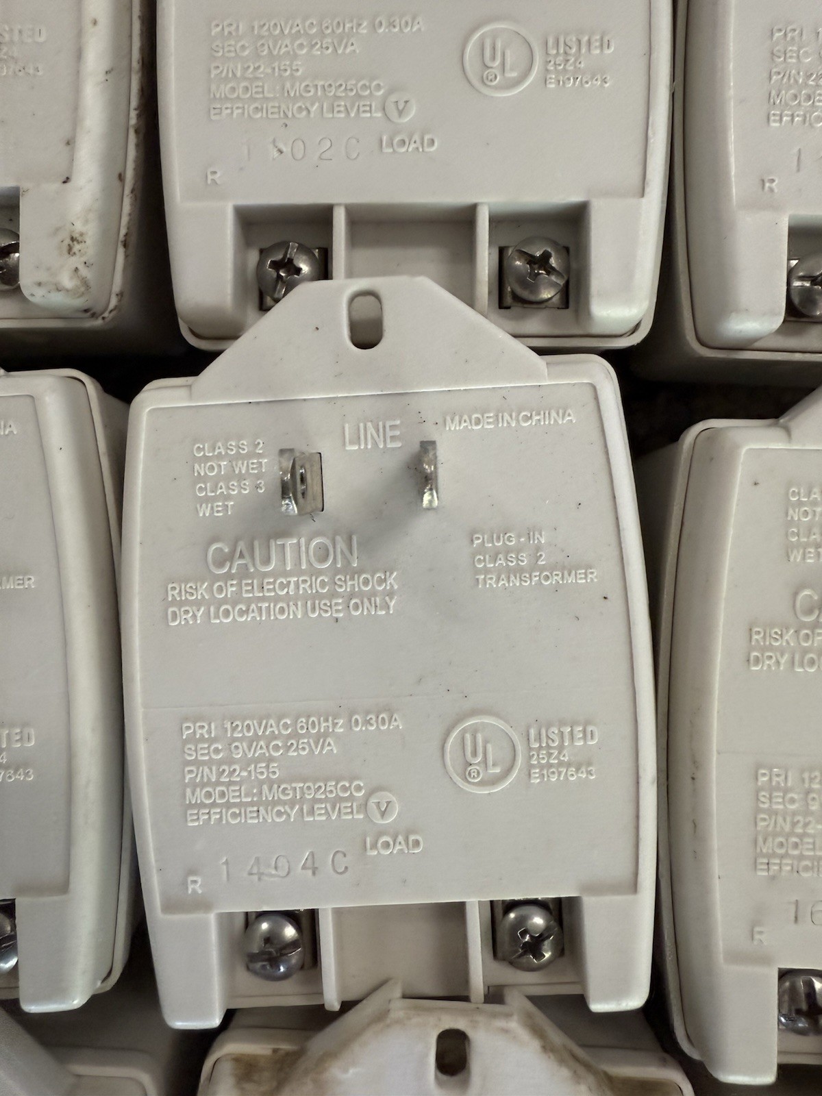GE 22-155 Transformer 9vac 25VA Model MGT925CC
