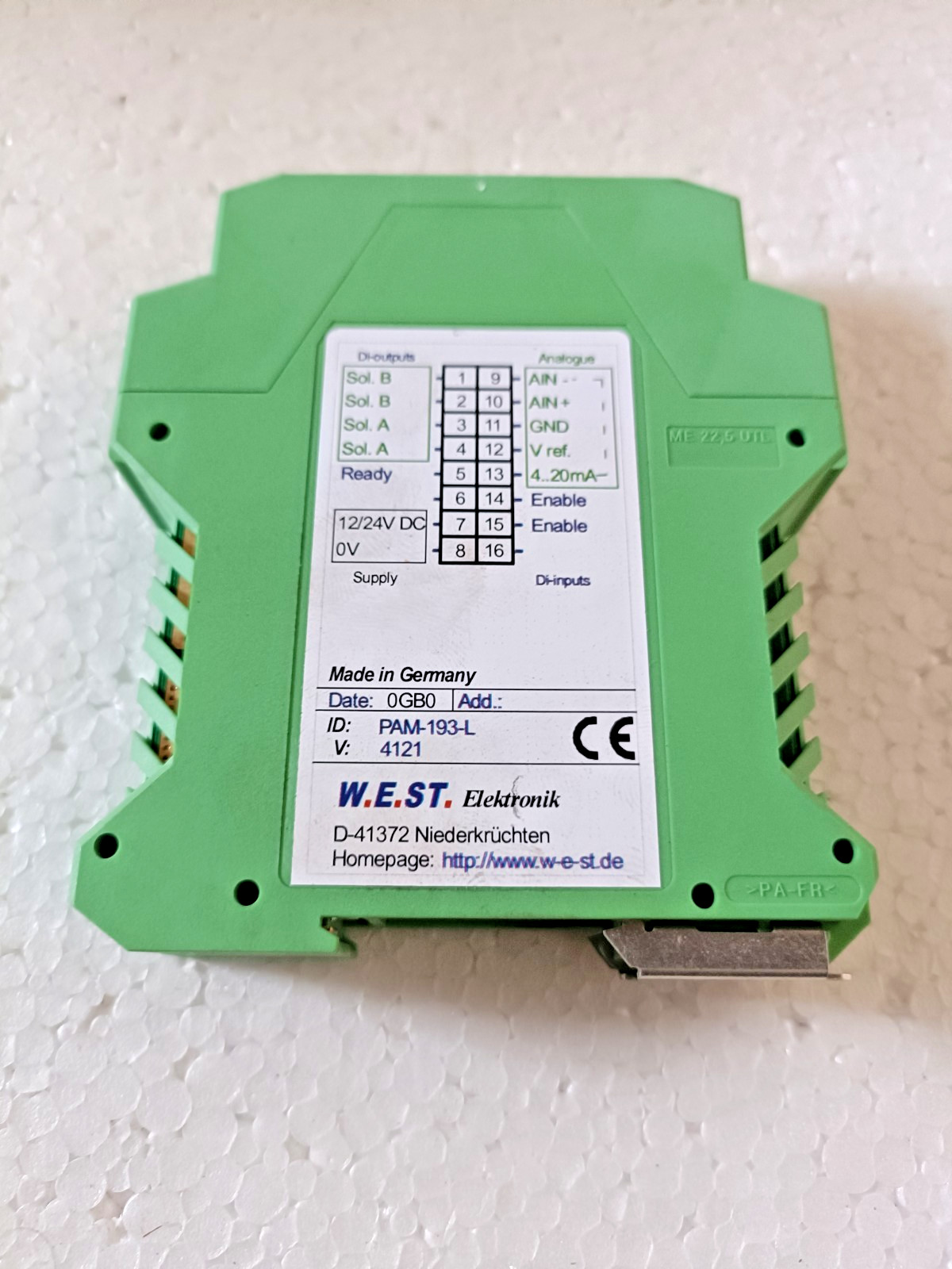 W.E.ST. Elektronik PAM-193-L Proportional Amplifier Module