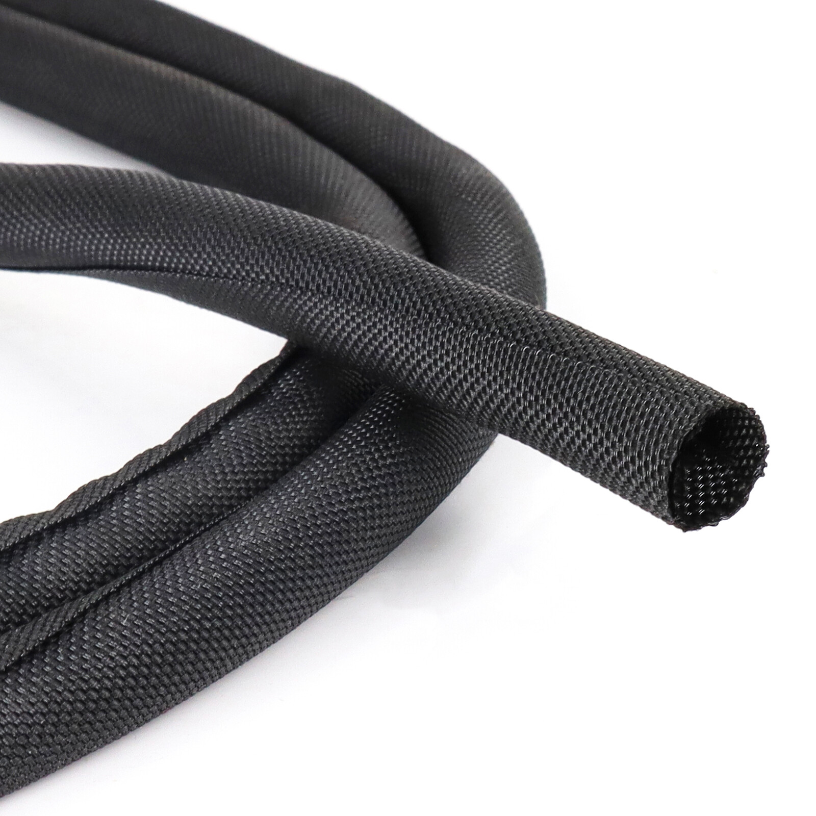 Cable Management Lot/Woven Mesh Split Sleeve Wire Loom Auto Harness Power cord