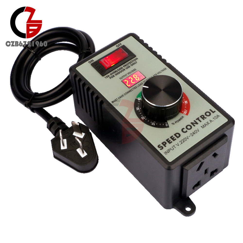 110V/220V Electric Motor Rheostat Variable Speed Controller For Router Fan 4000W