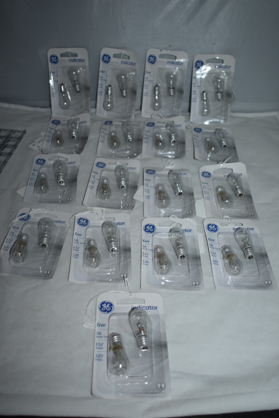10 GE Clear S6 Light Bulbs 6W 120V Candelabra Base 15820 Specialty Mini Bulb