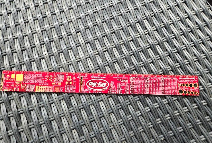 Digi-Key Red PCB Ruler ND 12 Inch Ruler