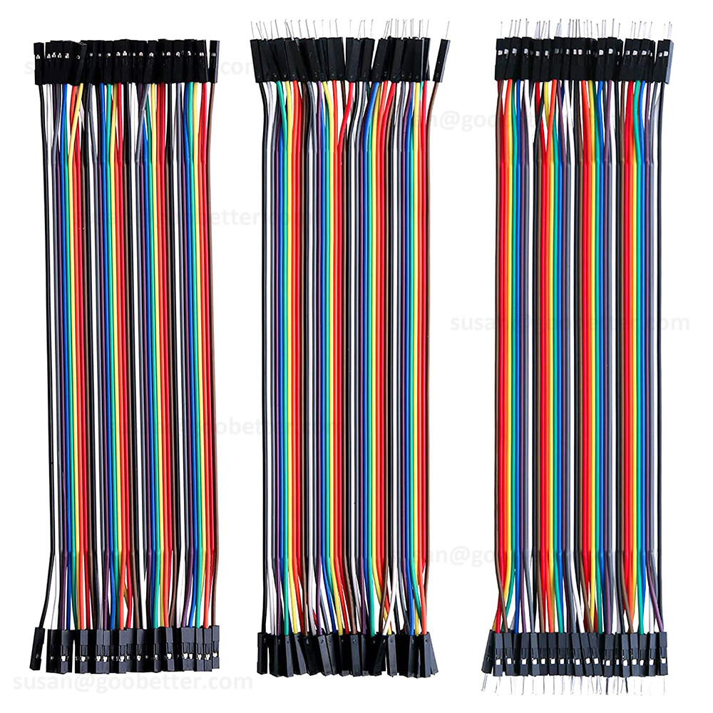 40 Dupont Cables Jump Wire M-F M-M F-F Jumper Ribbon Breadboard Cable Lead