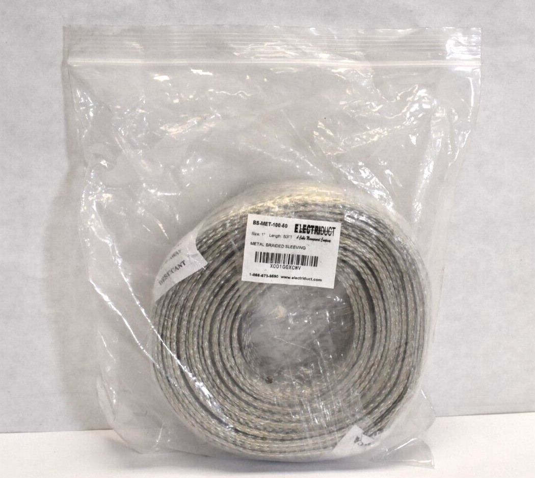 Electriduct 1″ Tinned Copper Metal Braided Sleeving Shielding Wire Mesh